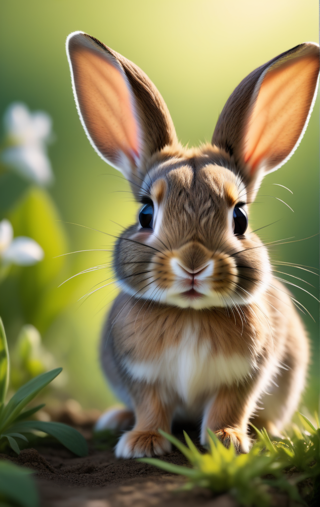 11273-397694634-Highlight,high detail,(extremely detailed 8k wallpaper),A mid shot photo of a little rabbit, intricate, high detail, dramatic，.png